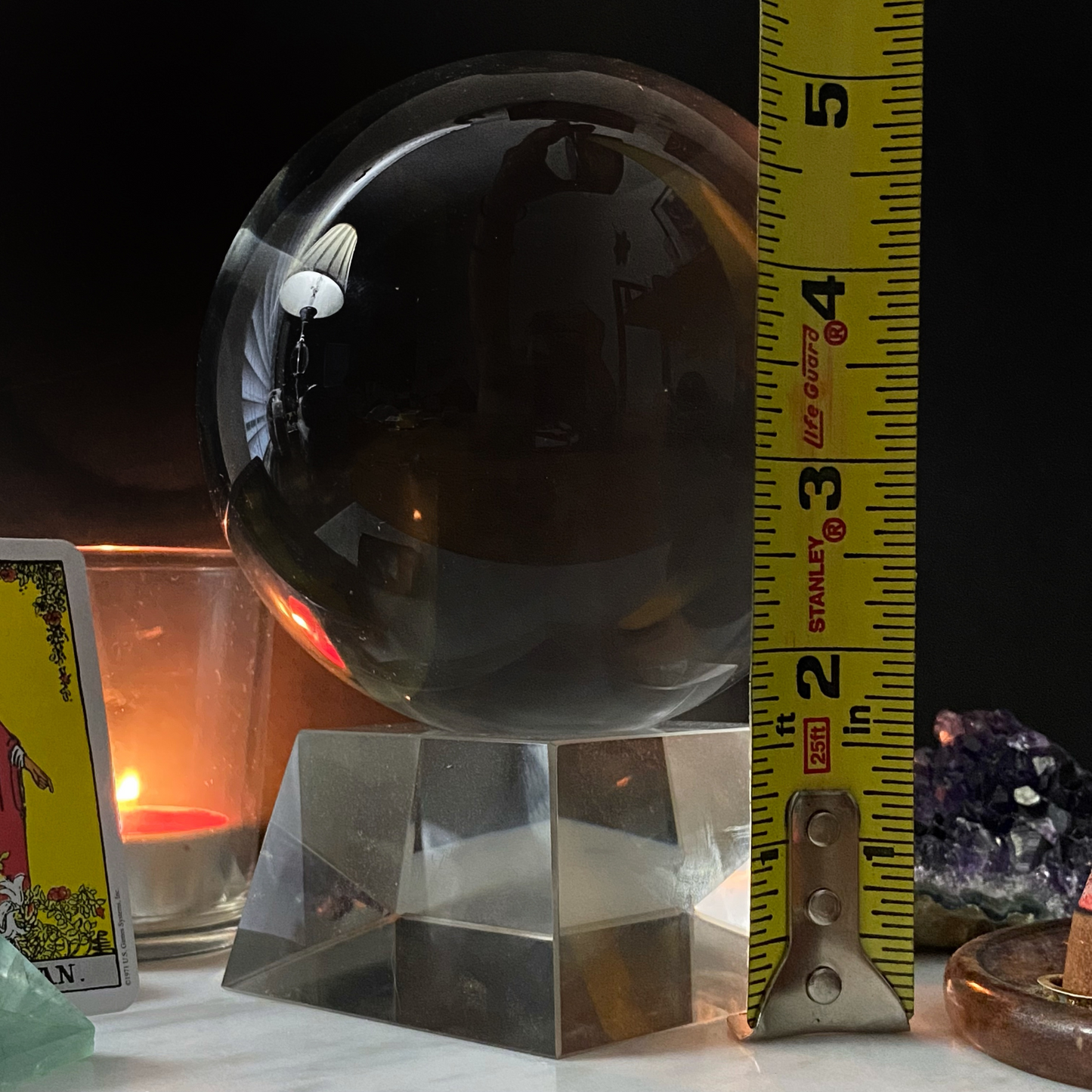 4" Glass Crystal Ball Gazing Sphere