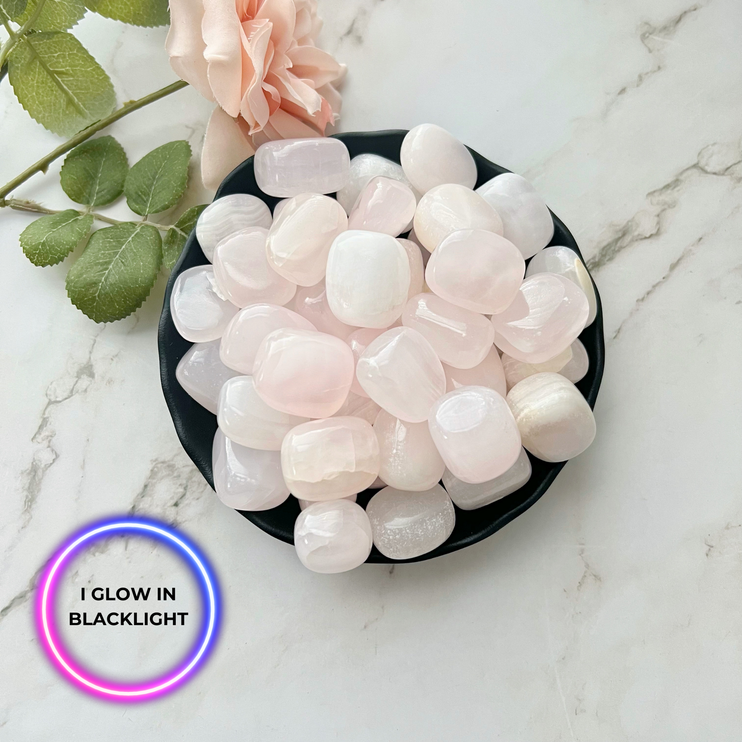 Pink Calcite Tumbled Stones