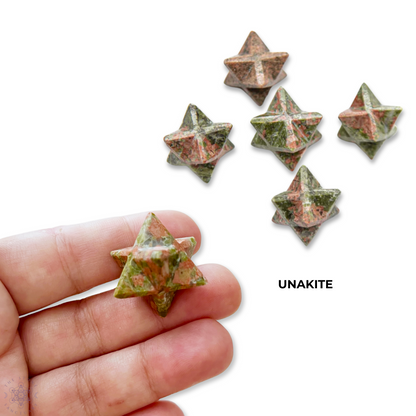 Mini Unakite Merkaba