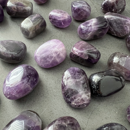 Dark Dream Amethyst Tumbled Stones