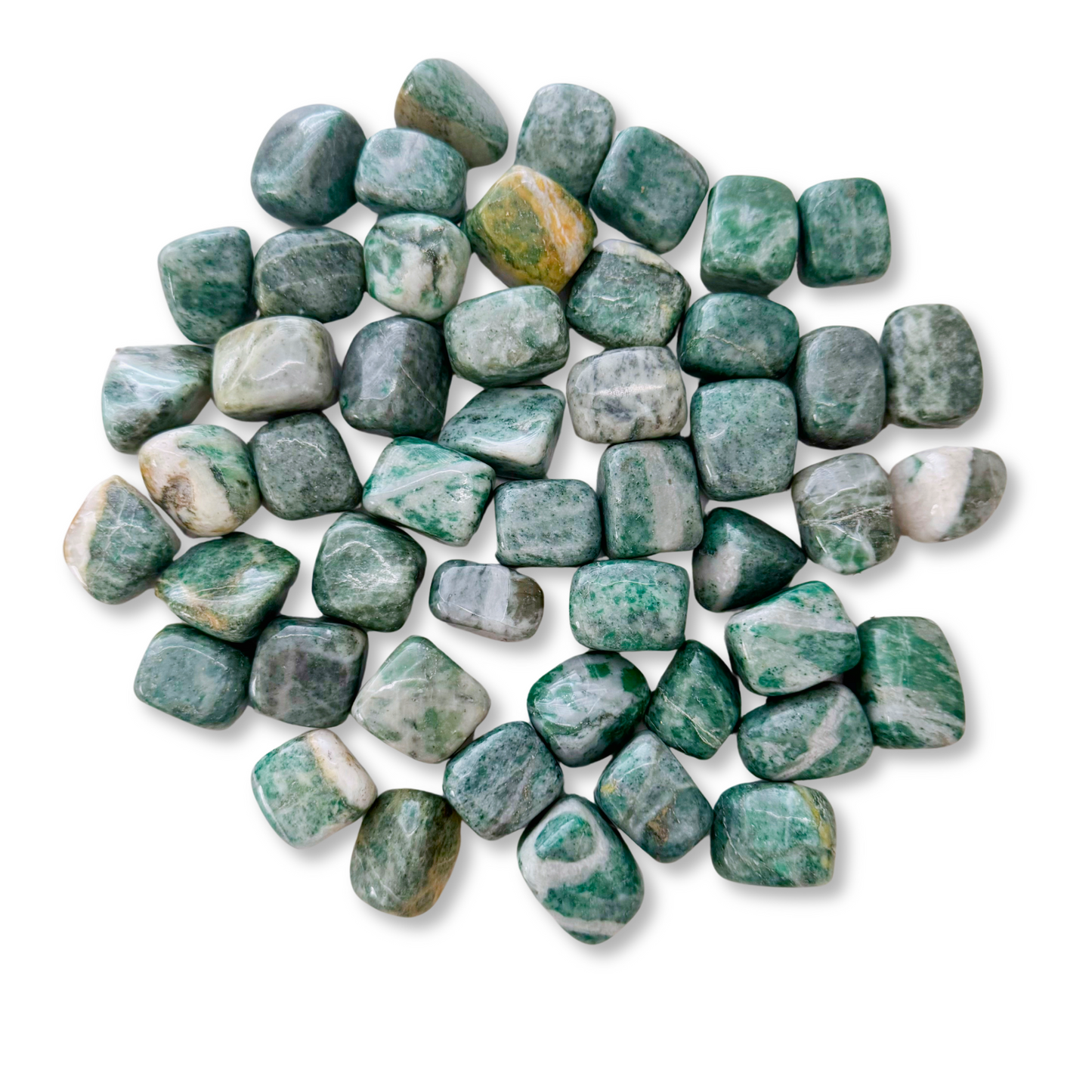 Rich Jade Tumbled Stones