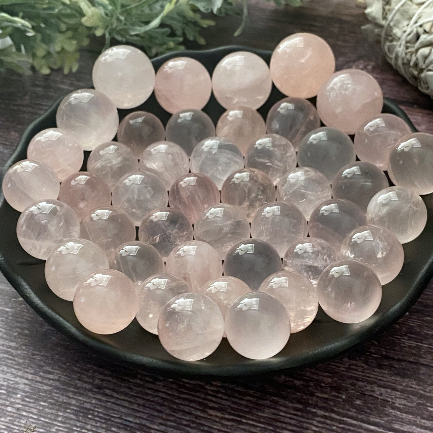 Mini Rose Quartz Spheres