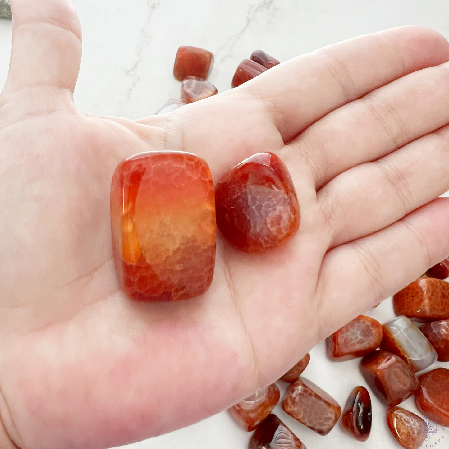 Fire Agate Tumbled Stones