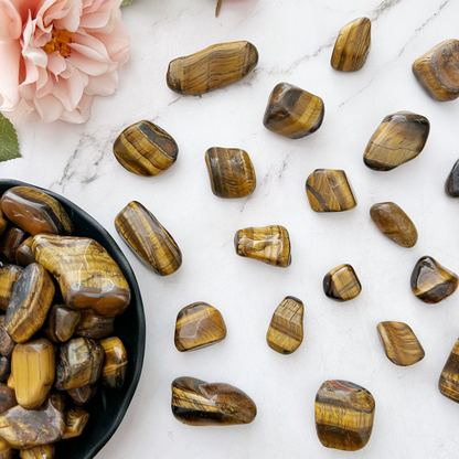 Tigers Eye Tumbled Stones