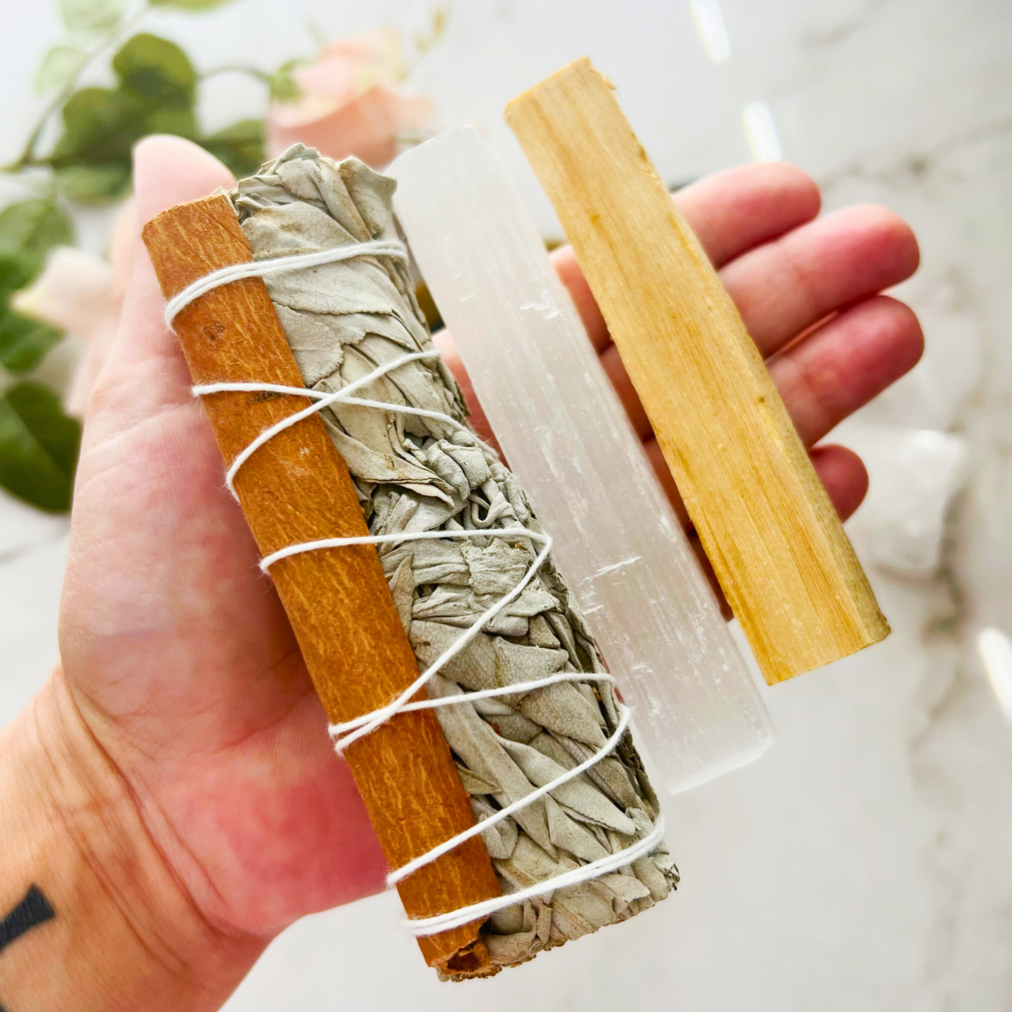 Home Blessing & Cleansing Crystal Smudge Kit