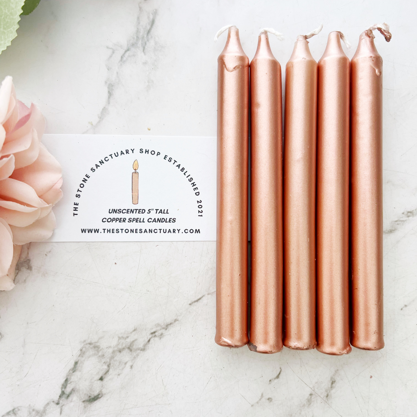 5" Metallic Copper Chime Candles