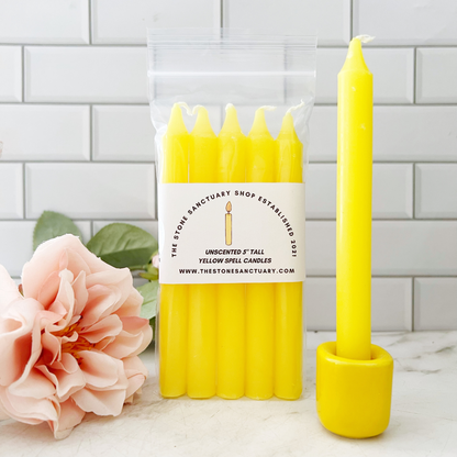 5" Yellow Chime Candles