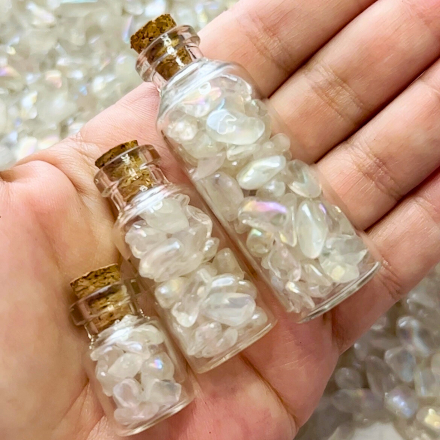 Angel Aura Quartz Crystal Chips