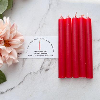 5" Red Chime Candles