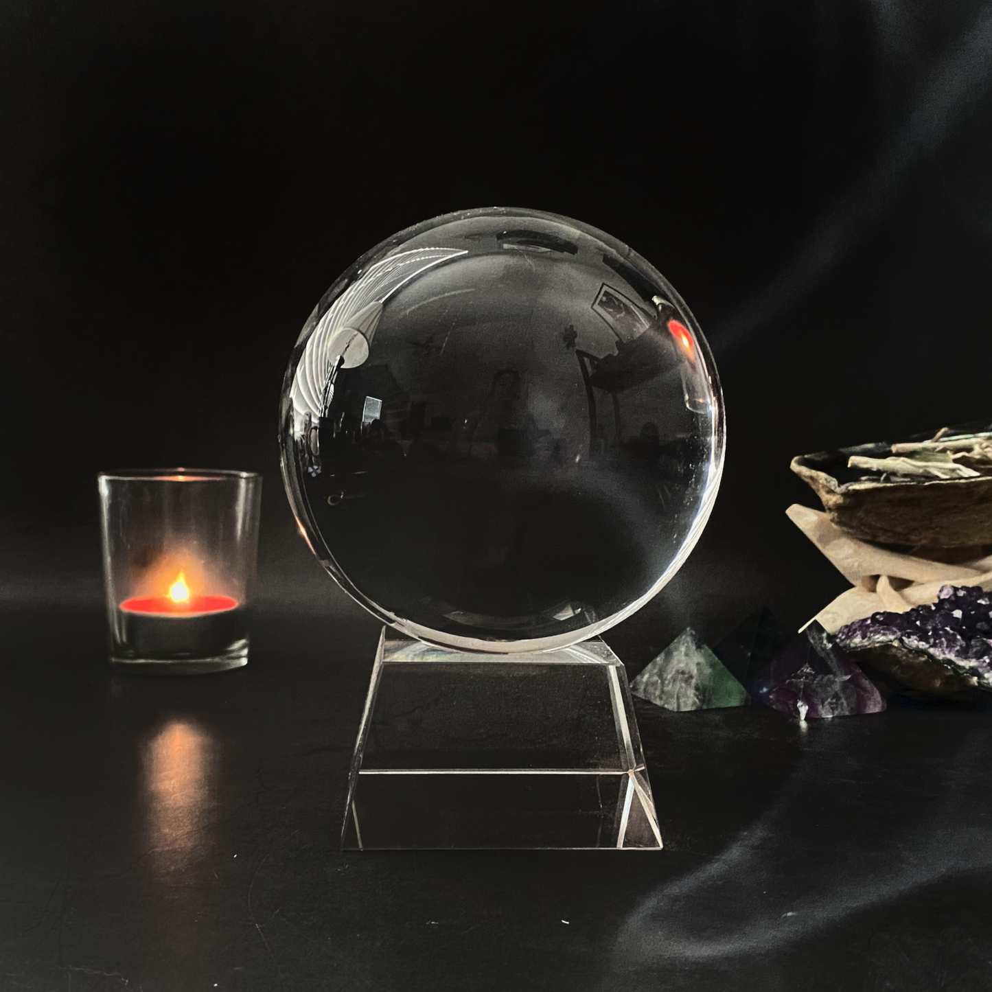 4" Glass Crystal Ball Gazing Sphere