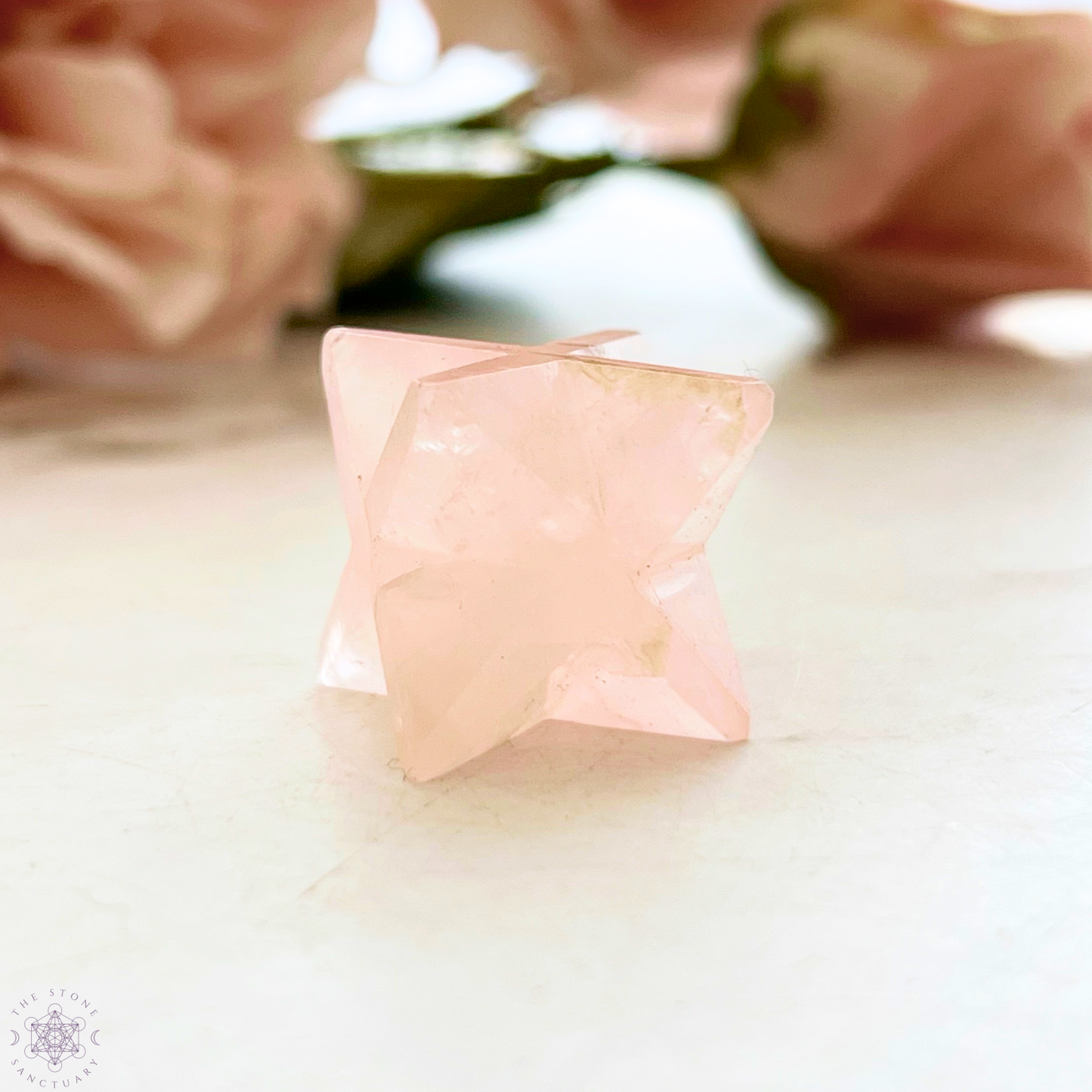 Mini Rose Quartz Merkaba