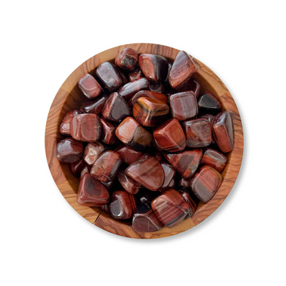 Red Tigers Eye Tumbled Stones