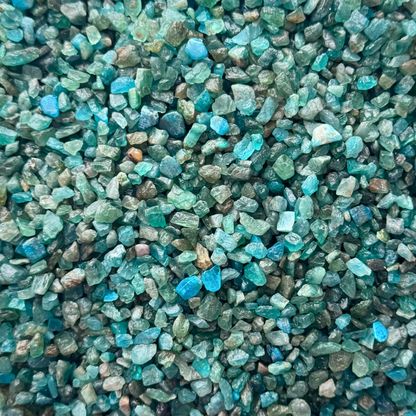 Blue Apatite Crystal Chips