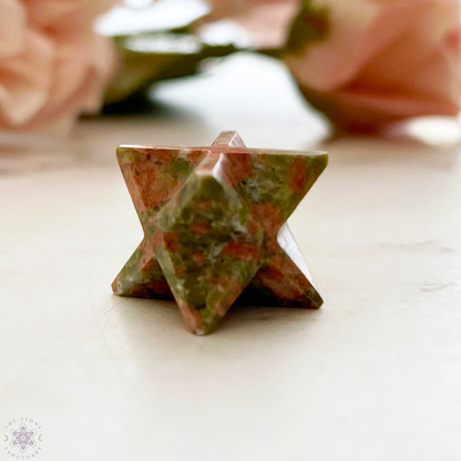 Mini Unakite Merkaba