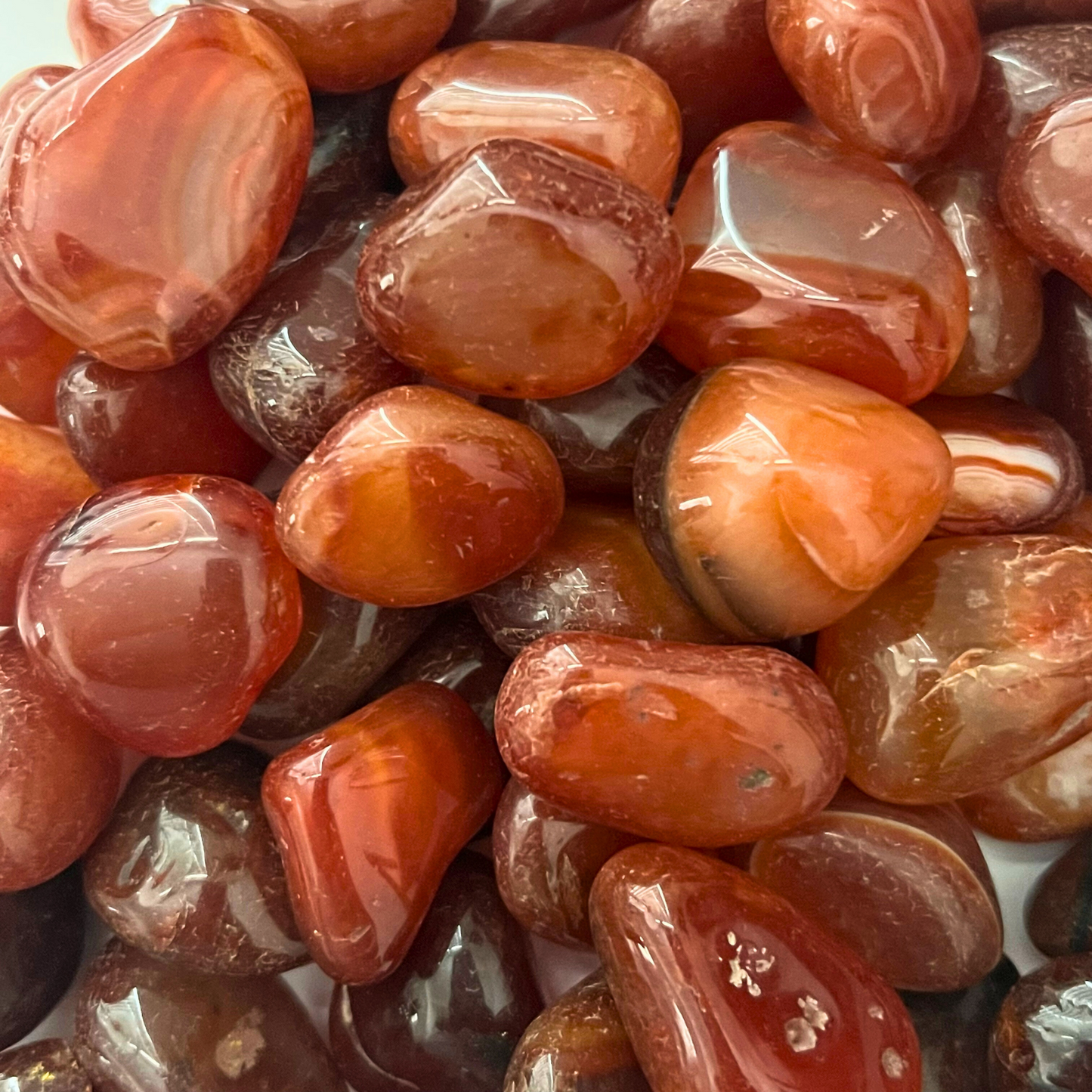 Red Agate Tumbled Stones