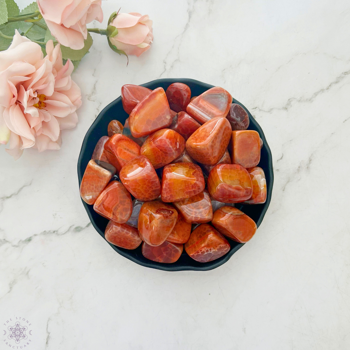 Fire Agate Tumbled Stones