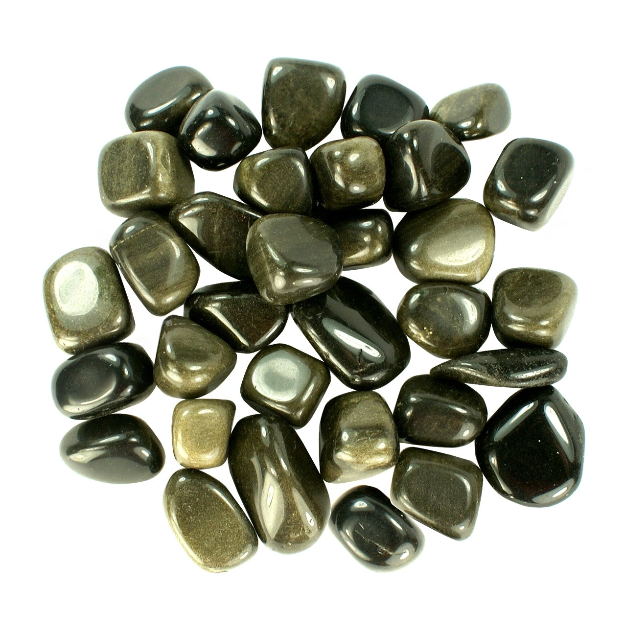 Gold Sheen Obsidian Tumbled Stones