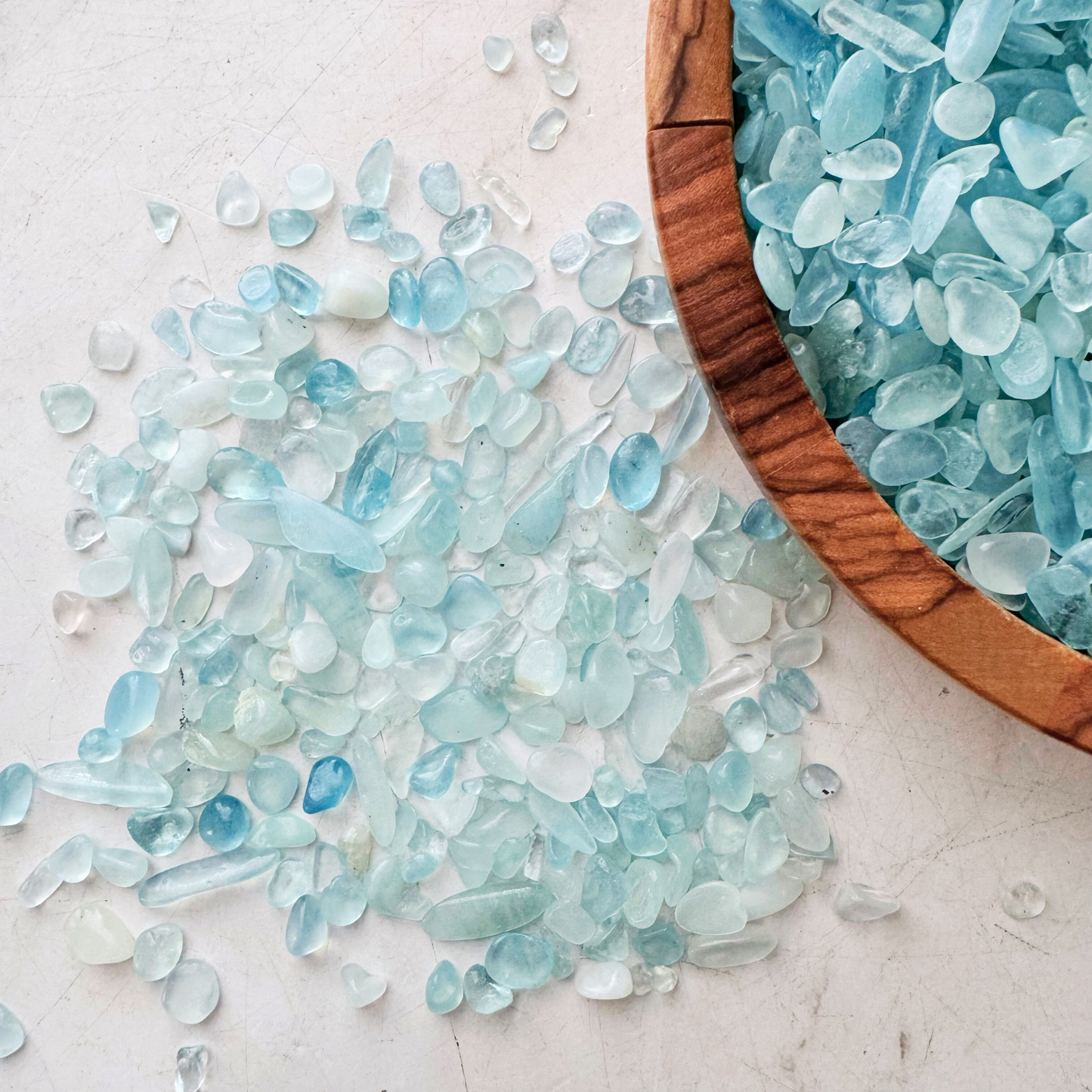 Aquamarine Crystal Chips