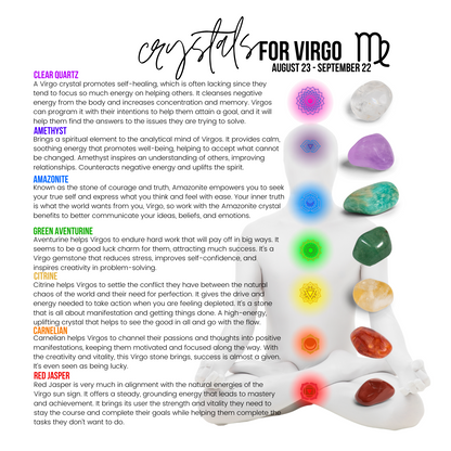 7 Chakra Crystals For Virgo