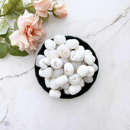 White Agate Tumbled Stones