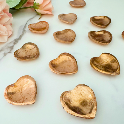 Copper Heart Worry Stones