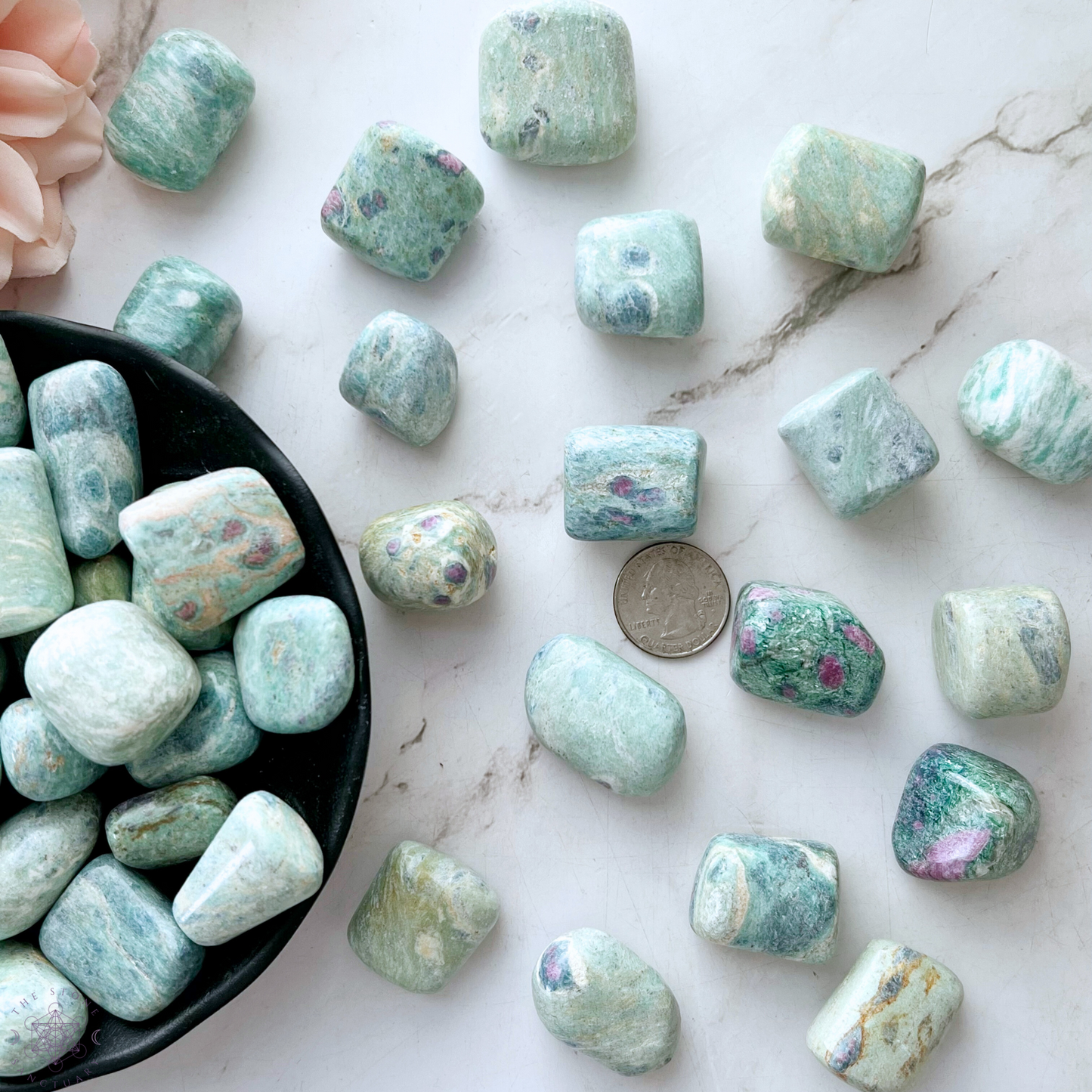 Ruby Fuchsite Tumbled Stones