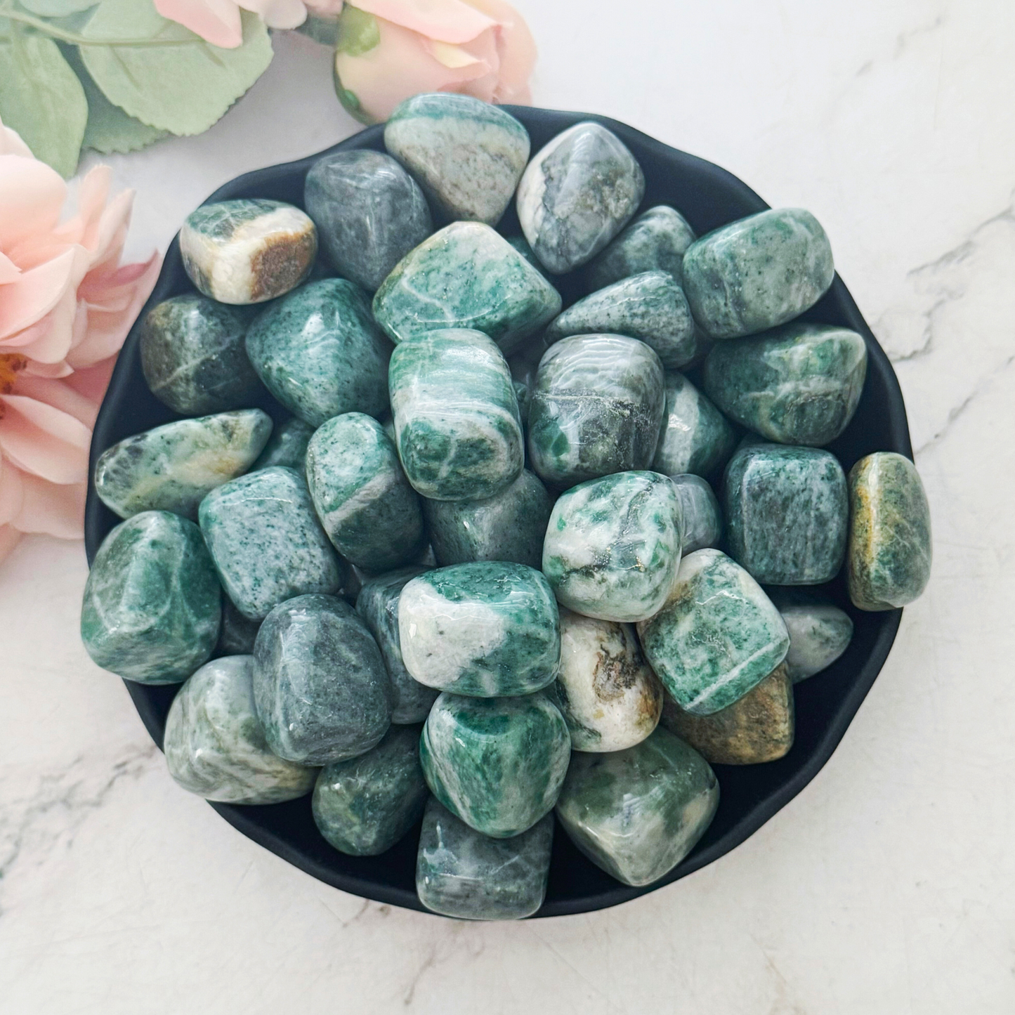 Rich Jade Tumbled Stones