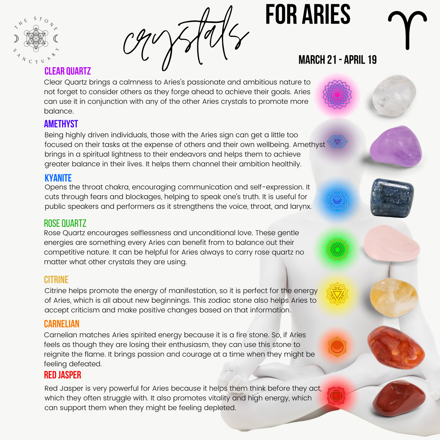 7 Chakra Crystal Kit For Aries