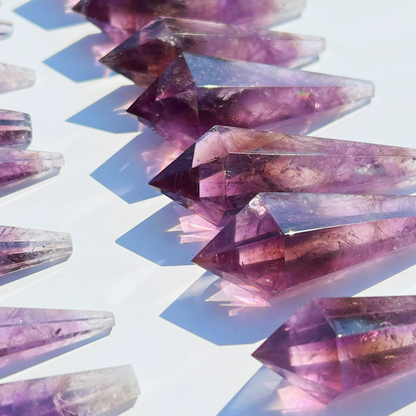 Smoky Amethyst Dragon Tooth Root Scepter - Bahia, Brazil