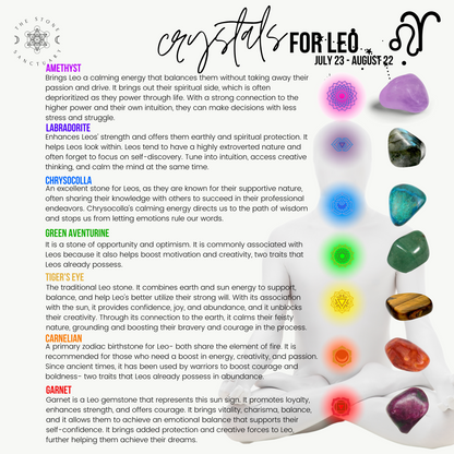 7 Chakra Crystals For Leo