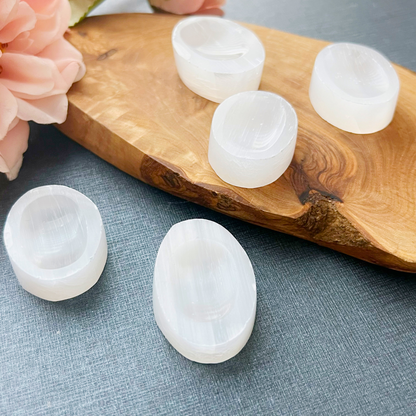 1" Selenite Worry Stones