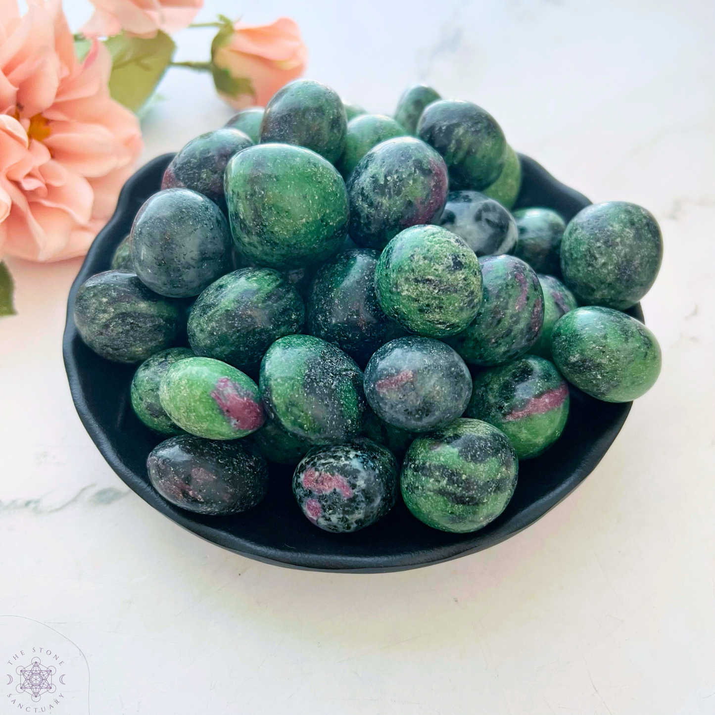 Ruby Zoisite Tumbled Stones