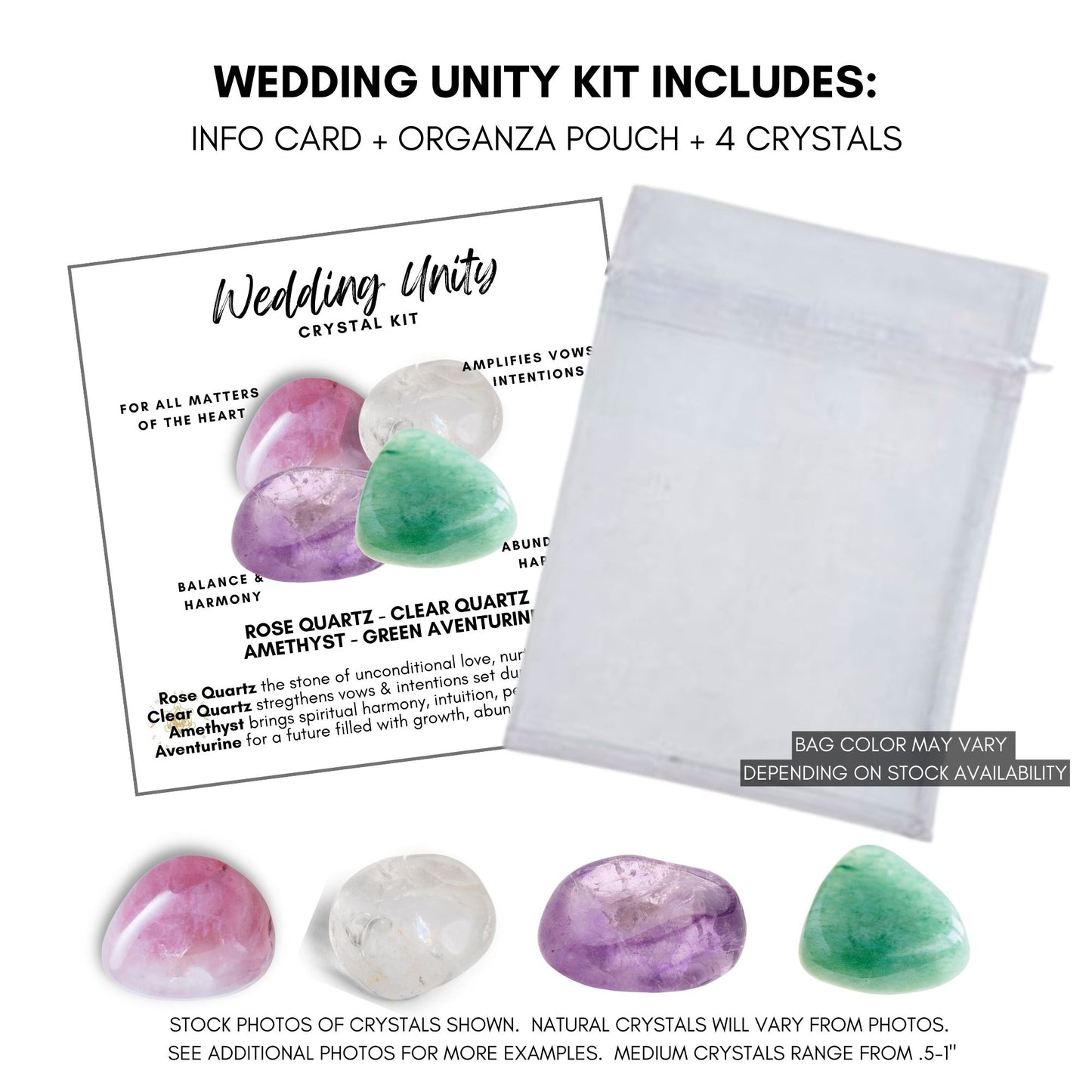 Wedding Unity Crystal Kit