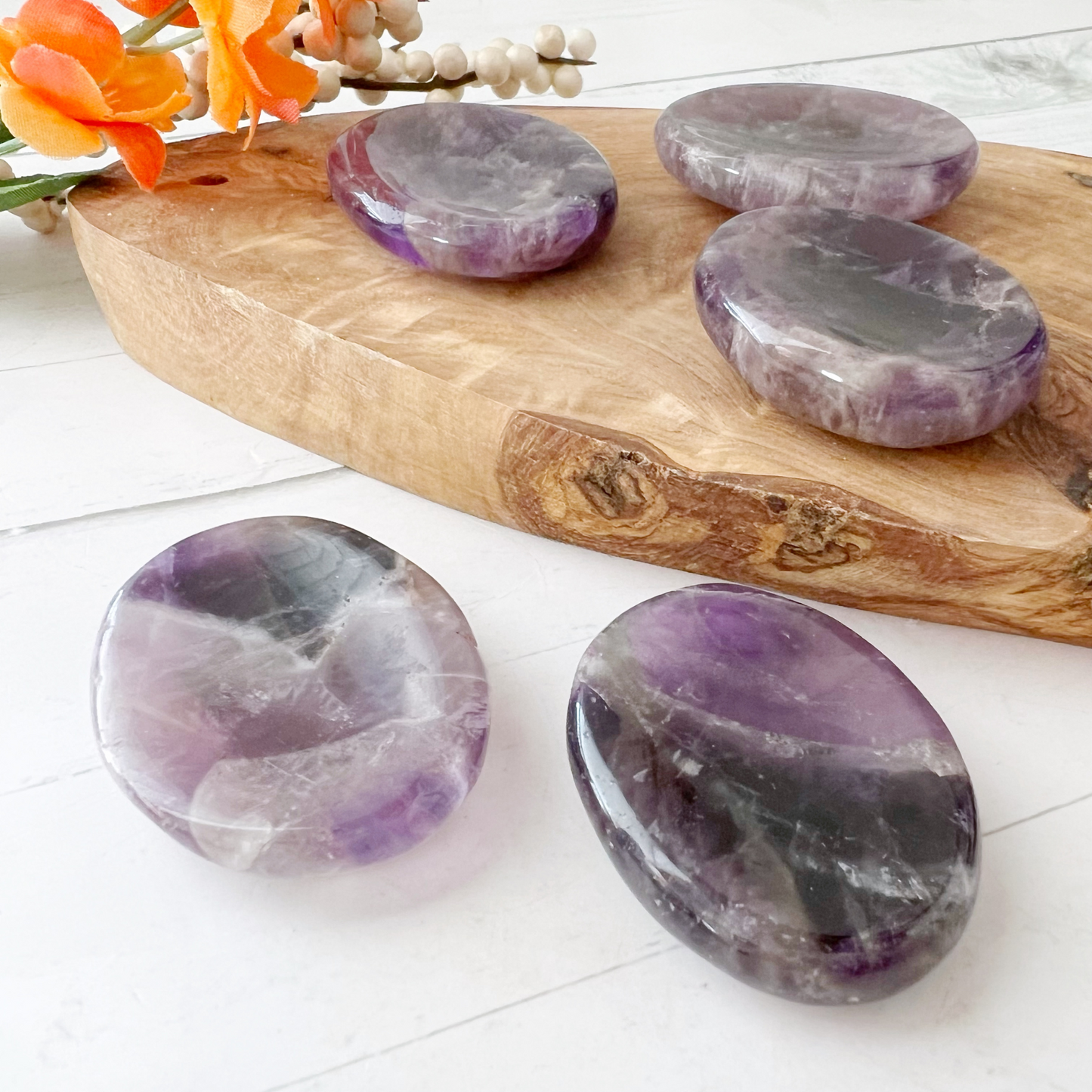 Amethyst Worry Stone