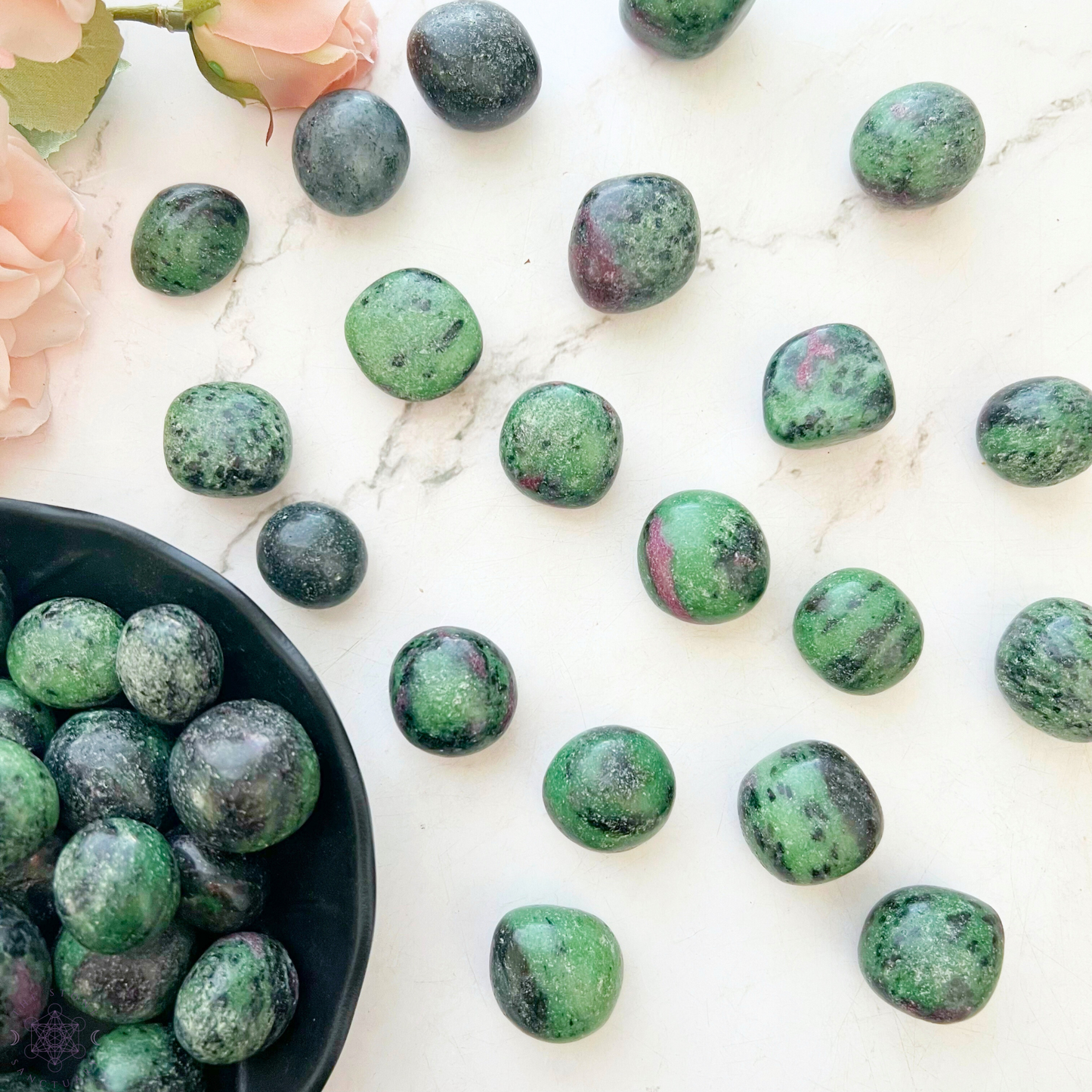 Ruby Zoisite Tumbled Stones