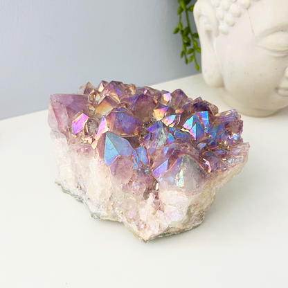 Large Angel Aura Amethyst Cluster from Brazil