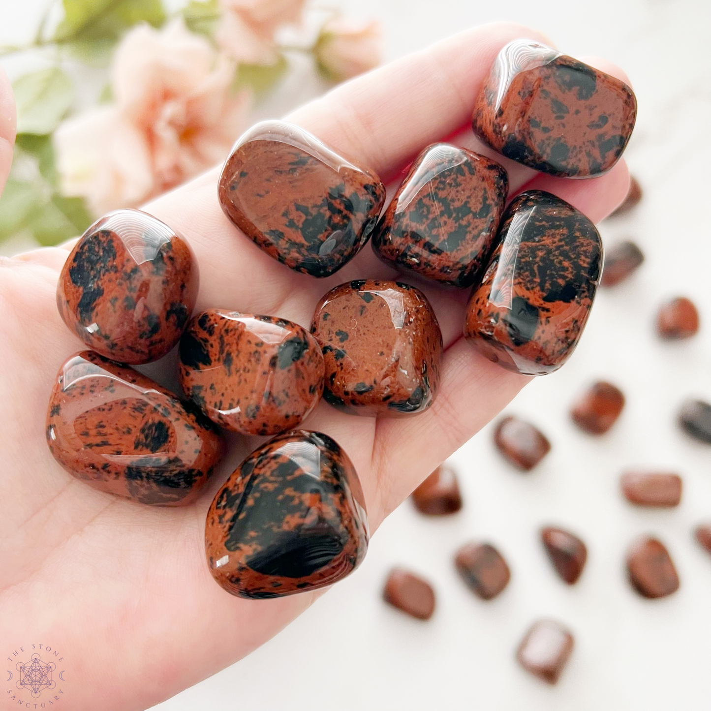 Mahogany Obsidian Tumbled Stones