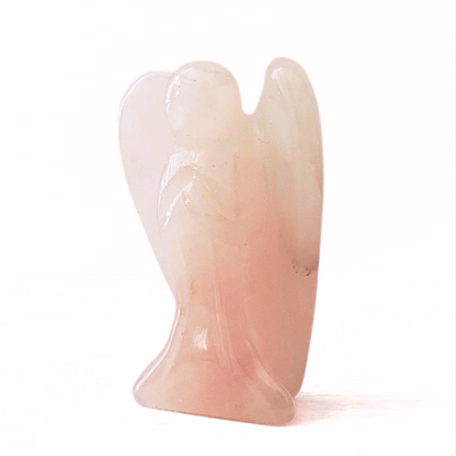 1.5" Mini Rose Quartz Crystal Angel