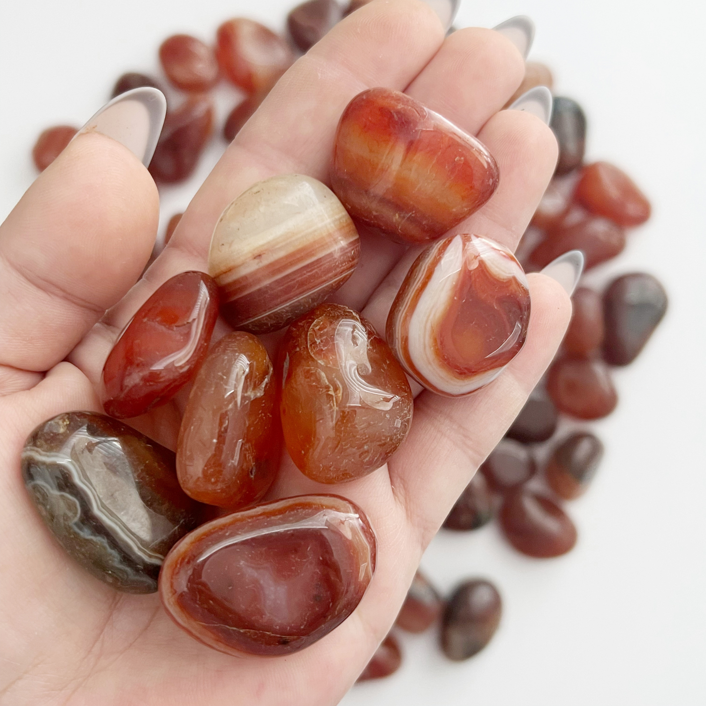 Red Agate Tumbled Stones