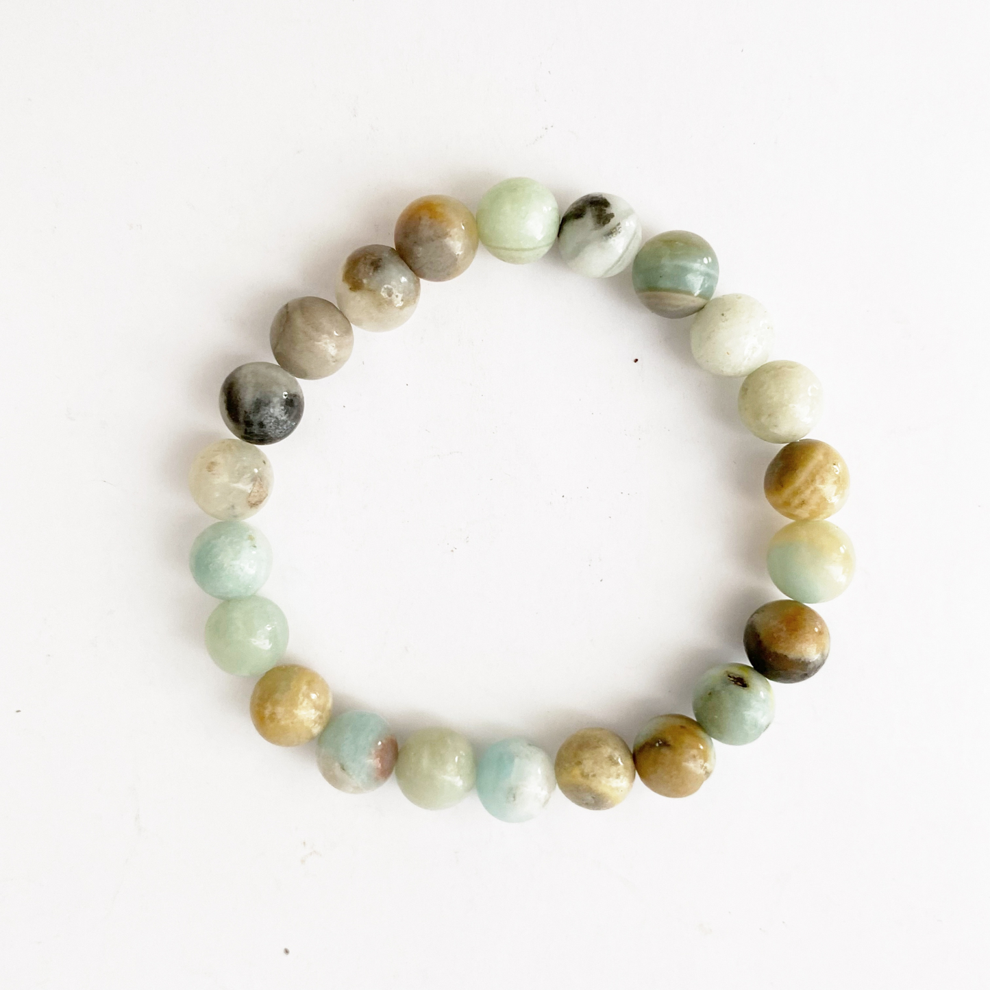 8mm Amazonite Beaded Bracelet