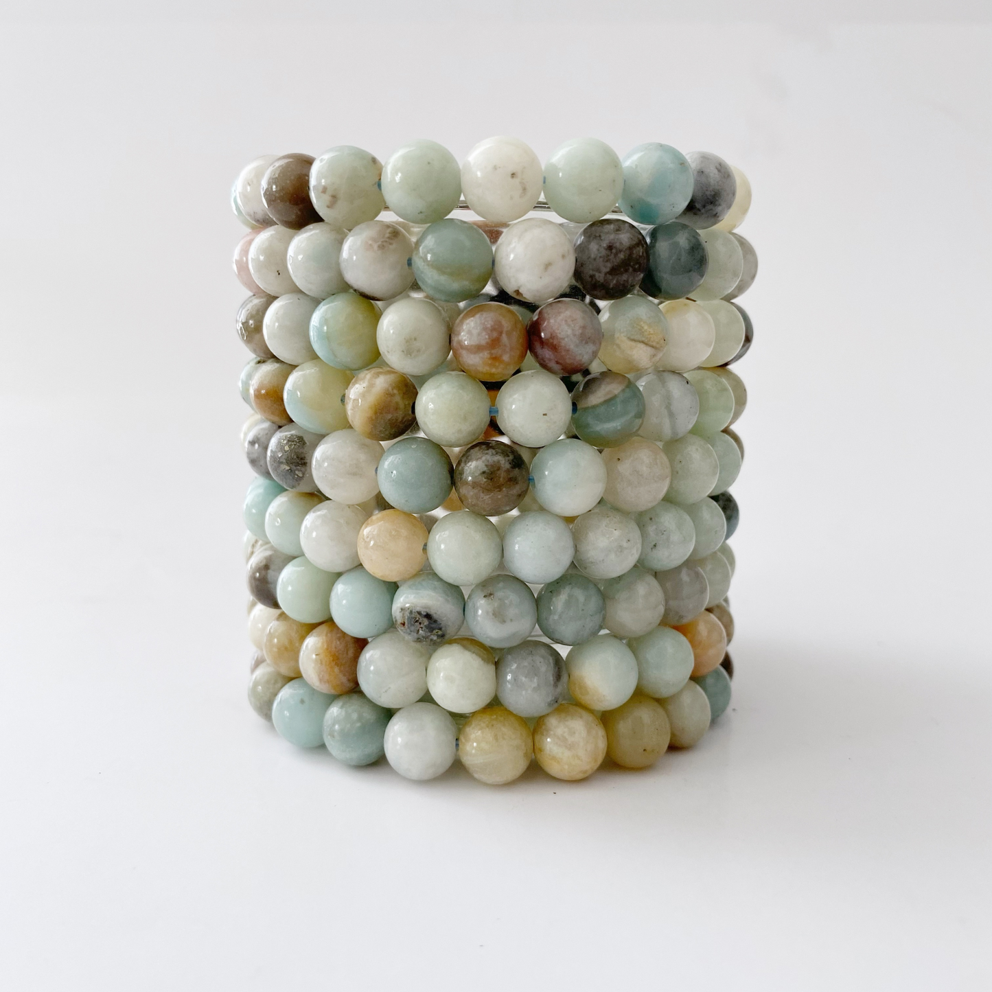 8mm Amazonite Beaded Bracelet