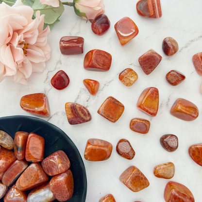 Fire Agate Tumbled Stones