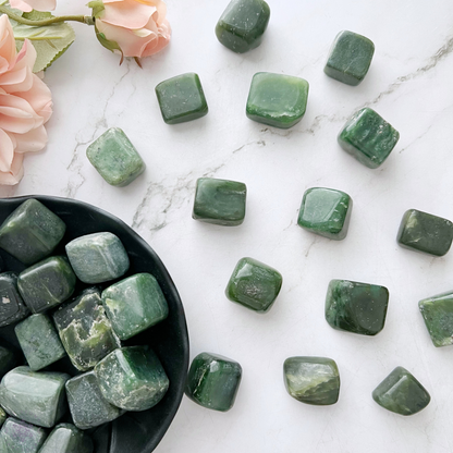 Nephrite Jade Tumbled Stones