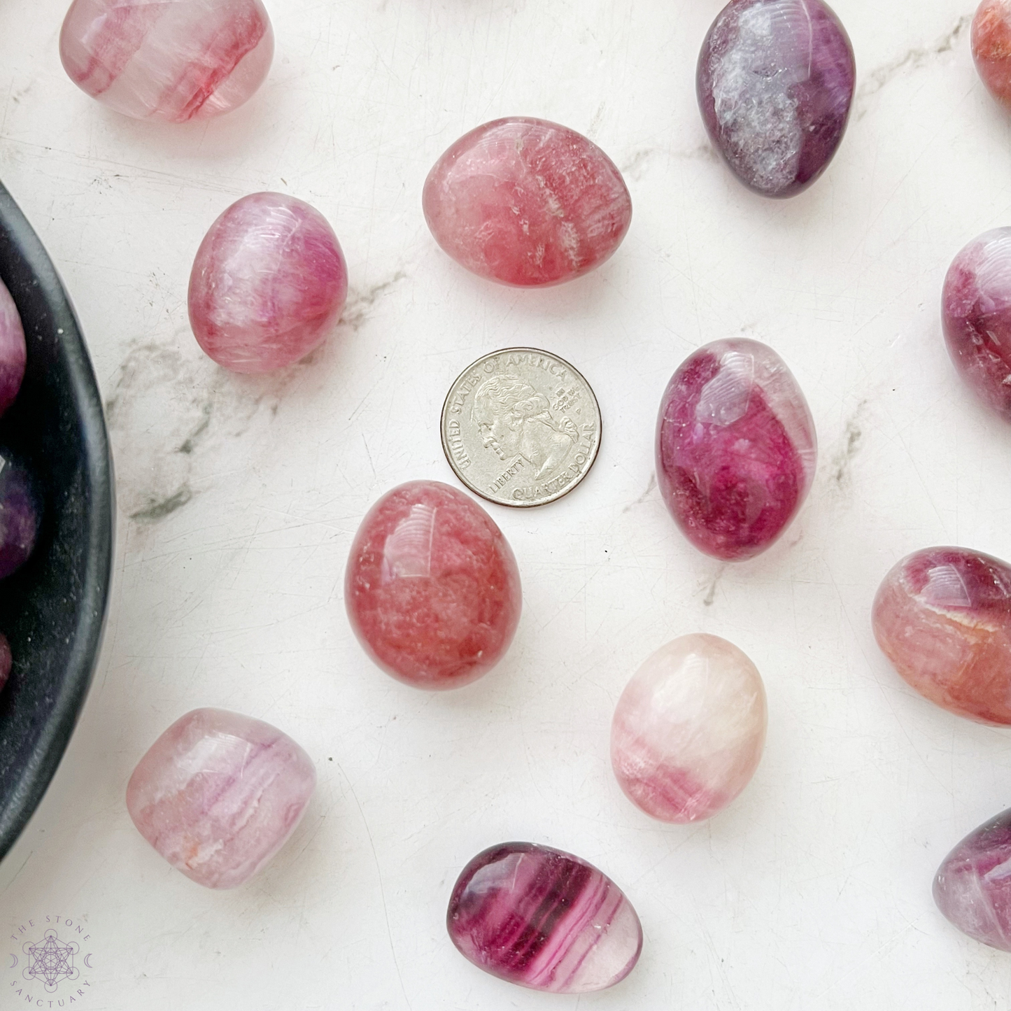 Purple Fluorite Tumbled Stones