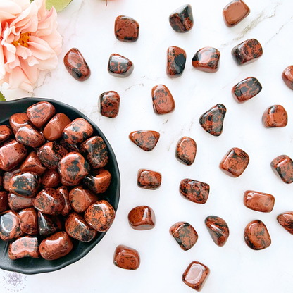 Mahogany Obsidian Tumbled Stones