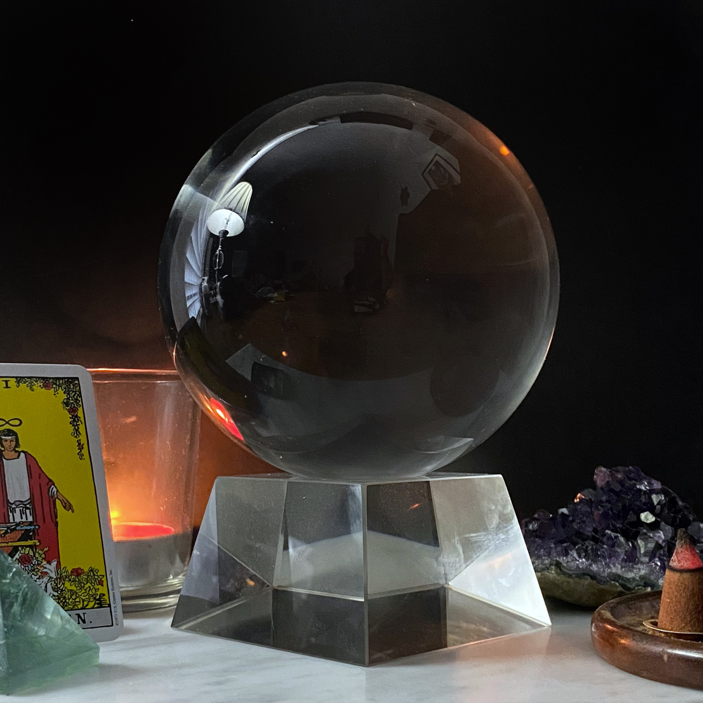 4" Glass Crystal Ball Gazing Sphere