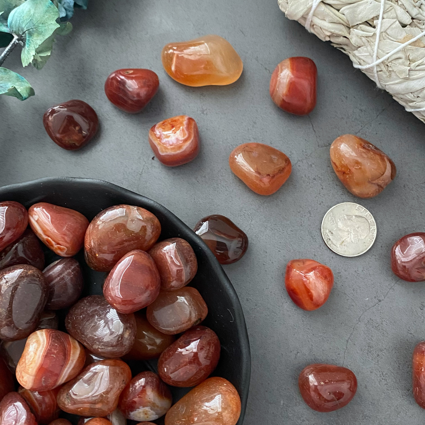 Red Agate Tumbled Stones