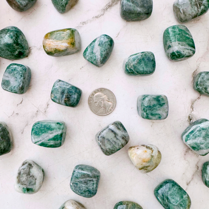 Rich Jade Tumbled Stones