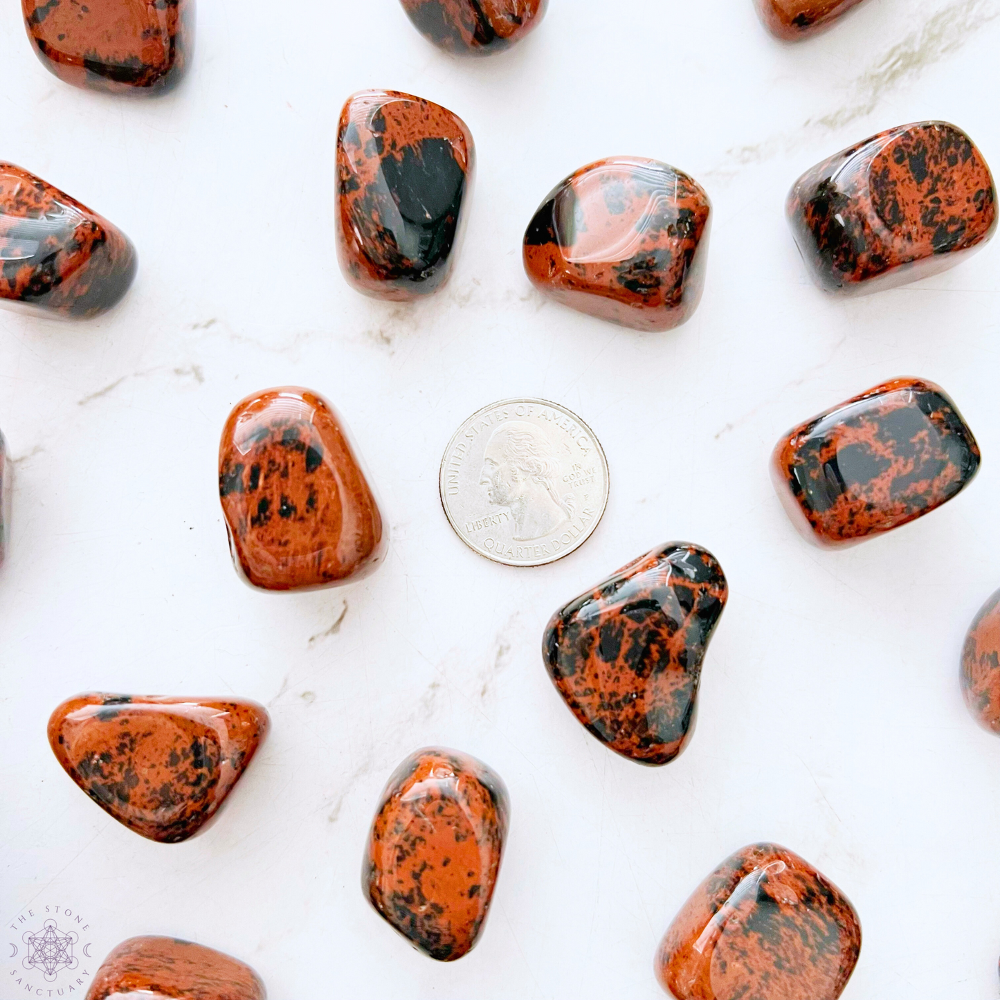 Mahogany Obsidian Tumbled Stones