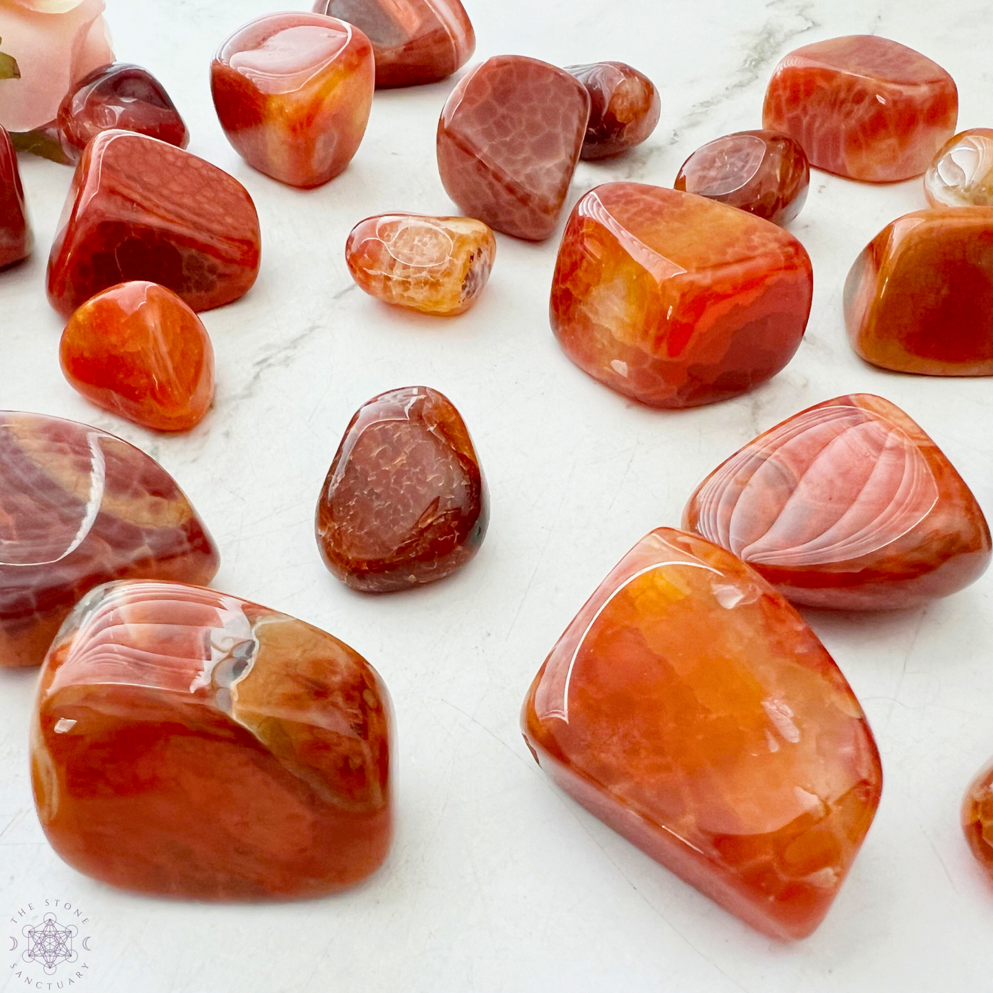 Fire Agate Tumbled Stones